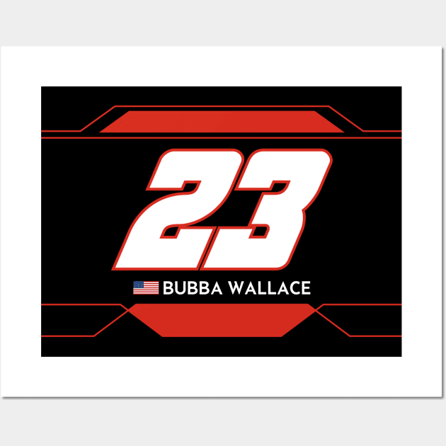 Bubba Wallace #23 2023 NASCAR Design Wall Art by AR Designs 